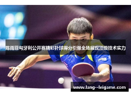 陈雨菲匈牙利公开赛精彩扑球得分引爆全场展现顶级技术实力 陈雨菲匈牙利公开赛精彩扑球得分引爆全场展现顶级技术实力